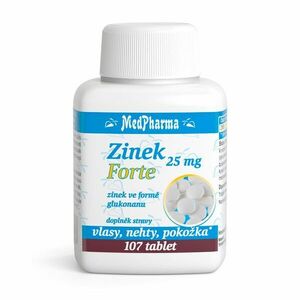 MedPharma Zinek Forte 25 mg 107 tablet obraz