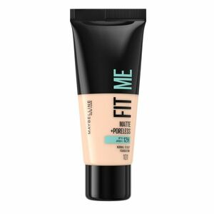 Maybelline Fit me Matte + Poreless odstín 101 True Ivory make-up 30 ml obraz