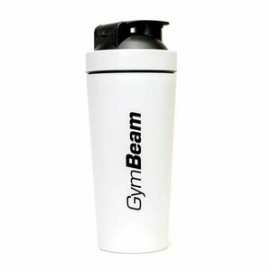 GymBeam Šejkr Steel White 750 ml obraz