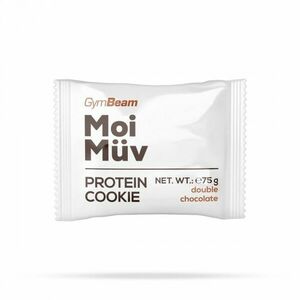 GymBeam MoiMüv Protein Cookie double chocolate 75 g obraz