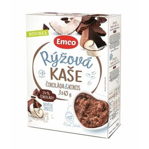 Emco Rýžová kaše čokoláda a kokos 3x45 g obraz