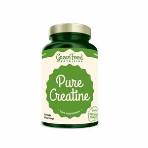 GreenFood Nutrition Pure Creatine Creapure 120 kapslí obraz