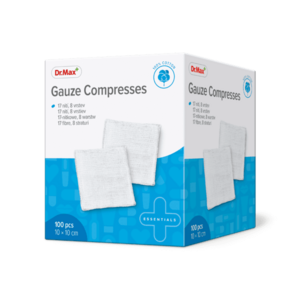 Dr. Max Gauze Compresses 10 x 10 cm 100 ks obraz