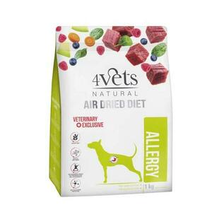 4vets AIR DRIED NATURAL VETERINARY EXCLUSIVE ALLERGY 1kg sušené krmivo pro psy s pot obraz