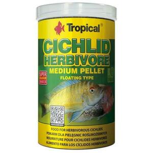 Tropical Cichlid Herbivore Medium Pellet 1000ml/360g krmivo pro býložravé cichlidy obraz