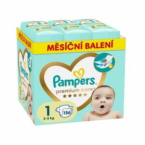 Pampers Monthly Box vel. 1 2–5 kg dětské pleny 156 ks obraz