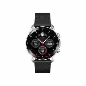 Garett Smartwatch V10 smart hodinky Silver/Black Leather obraz