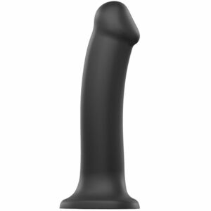 Strap-on-me Strap-On-Me ohebné dildo, dvojitý silikon 20cm, černé obraz