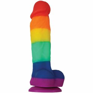 NS Novelties Dildo s přísavkou Rainbow Pride 17 cm obraz