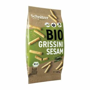 Schnitzer Tyčinky grissini se sezamem bezlepkové BIO 100 g obraz