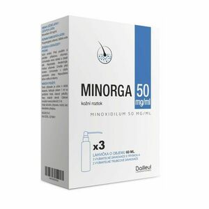 Minorga 50 mg/ml kožní roztok 3x60 ml obraz