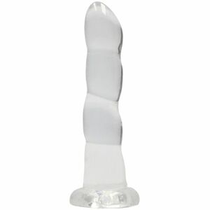 RealRock Dildo s přísavkou Majestic 17 cm, průhledné obraz