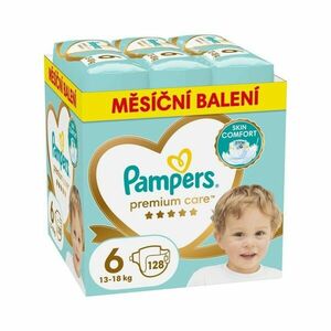 Pampers Premium Care vel. 6 13–18 kg dětské pleny 128 ks obraz