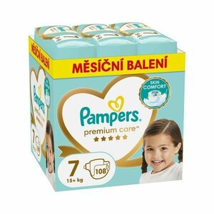 Pampers Premium Care vel. 7 15+ kg dětské pleny 108 ks obraz