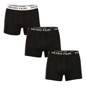 Pietro Filipi 3PACK pánské boxerky černé (3BCL006) L obraz