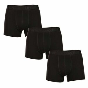 Pietro Filipi 3PACK pánské boxerky černé (3BCL001) XXL obraz