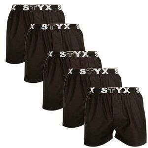 Styx 5PACK pánské trenky sportovní guma černé (5B960) XL obraz