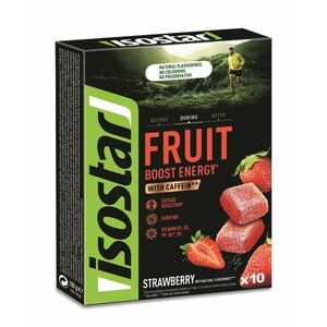 Isostar Fruit Boost Energy jahoda želé s kofeinem 10x10 g obraz