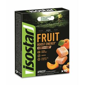 Isostar Fruit Boost Energy meruňka želé s kofeinem 10x10 g obraz