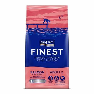 Fish4Dogs Granule velké pro dospělé psy Finest losos s bramborami 12 kg, 1+ obraz