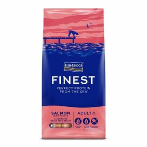 Fish4Dogs Granule malé pro dospělé psy Finest losos s bramborami 6 kg, 1+ obraz