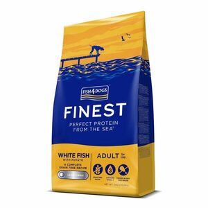 Fish4Dogs Granule velké pro dospělé psy Finest bílá ryba s bramborami 12 kg, 1+ obraz