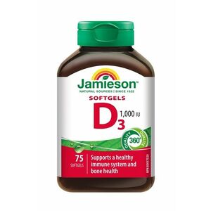 Jamieson Vitamín D3 1000 IU 75 kapslí obraz