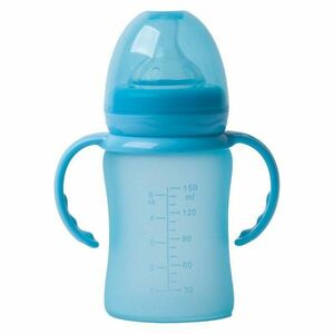 Bo Jungle skleněná láhev s úchyty B-Thermo 150ml Turquoise obraz