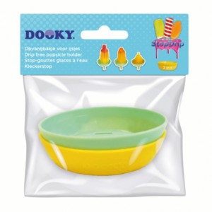 Dooky odkapávací mističky na nanuk StopDrip Yellow/Mint 2ks obraz