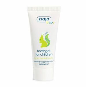 Ziaja Baby Zubní gel bez fluoru od 1. zoubku Veverka 6m+ 50 ml obraz