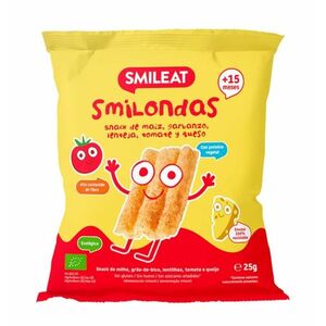 Smileat BIO kukuřičné křupky hrášek, čočka, rajče a sýr 15m+ 25 g obraz