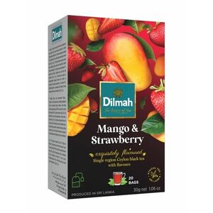 Dilmah Černý čaj Mango & Jahoda nálevové sáčky 20x1, 5 g obraz