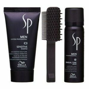 Wella Professionals SP Men Gradual Tone sada pro navrácení přirozené barvy vlasů Brown 60 ml obraz