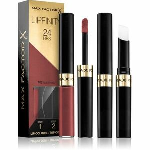 Max Factor Lipfinity Lip Colour dlouhotrvající rtěnka s balzámem odstín 102 Glistening 4, 2 g obraz