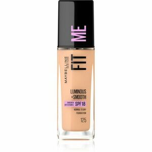 MAYBELLINE NEW YORK Fit Me! tekutý make-up pro rozjasnění a vyhlazení pleti odstín 125 Nude Beige 30 ml obraz