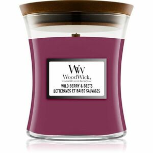 Woodwick Wild Berry & Beets vonná svíčka s dřevěným knotem 275 g obraz