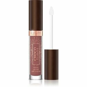 Eveline Cosmetics Choco Glamour hydratační lesklá rtěnka odstín 02 deep Cherry Chocolate 4, 5 ml obraz