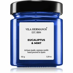 Vila Hermanos Apothecary Cobalt Blue Eucalyptus & Mint vonná svíčka 150 g obraz