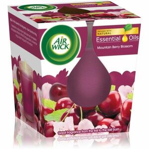 Air Wick Essential Oil Mountain Berry Blossom vonná svíčka 105 g obraz