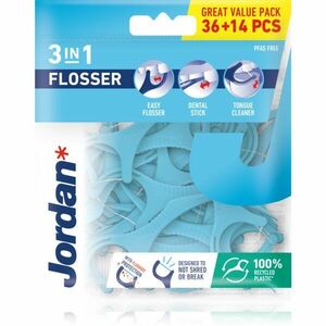 Jordan Flosser 3in1 dentální nit 50 ks obraz