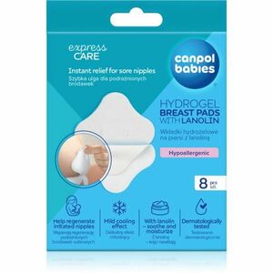 Canpol babies Hydrogel Breast Pads hydrogelové hojící prsní polštářky s lanolinem 8 ks obraz