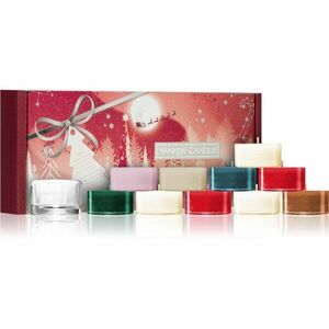 Yankee Candle Bright Lights 10 Tea Lights & Holder adventní kalendář 10 ks obraz