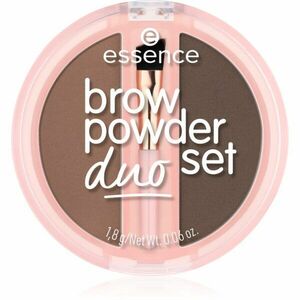 essence Brow Powder Duo set na obočí odstín 02 Medium 1.8 g obraz