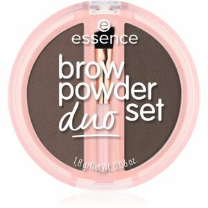 essence Brow Powder Duo set na obočí odstín 03 Dark 1.8 g obraz