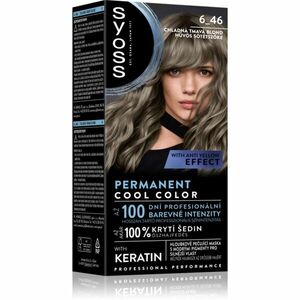 Syoss Permanent Cool Color permanentní barva na vlasy odstín 6_46 Chladná tmavá blond 1 ks obraz