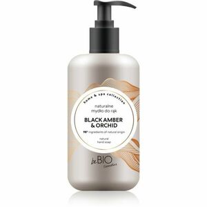 beBIO Home & Spa přírodní mýdlo na ruce Black Amber & Orchid 300 ml obraz