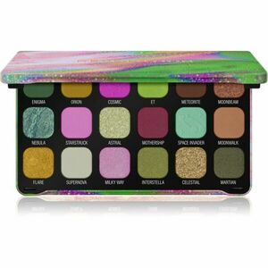 Makeup Revolution Forever Flawless paleta očních stínů odstín Astro Nova Green 18x1.1 g obraz