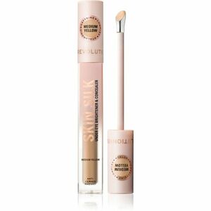 Makeup Revolution Skin Silk Under Eye Brightener & Concealer rozjasňující korektor odstín Medium Yellow 4 ml obraz