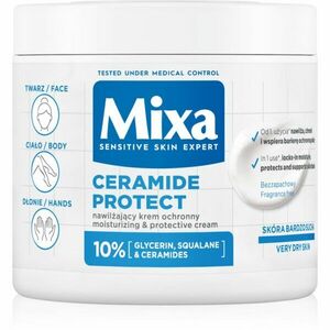 Mixa Ceramide Protect regenerační tělový krém pro citlivou pokožku 400 ml obraz