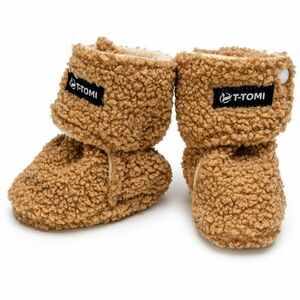 T-TOMI TEDDY Booties Brown dětské capáčky 0-3 months 1 ks obraz